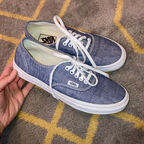 vans authentic slim chambray